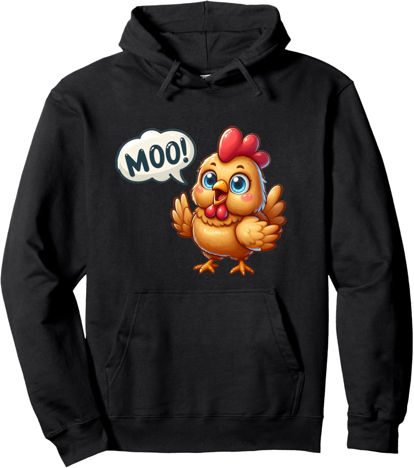 Забавная толстовка с изображением цыпленка Мучинка Moo Chicken Collection, черный
Забавная толстовка с изображением цыпленка Мучинка Moo Chicken Collection, черный
