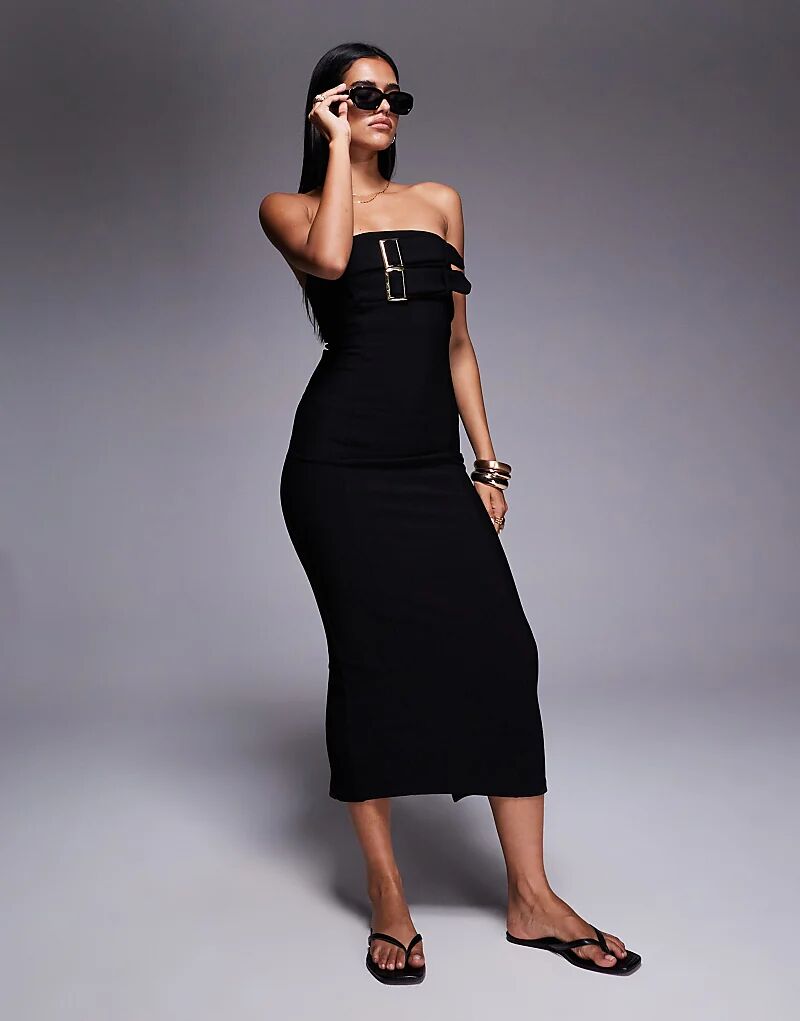 Платье миди с поясом River Island черного цвета
Платье миди с поясом River Island черного цвета