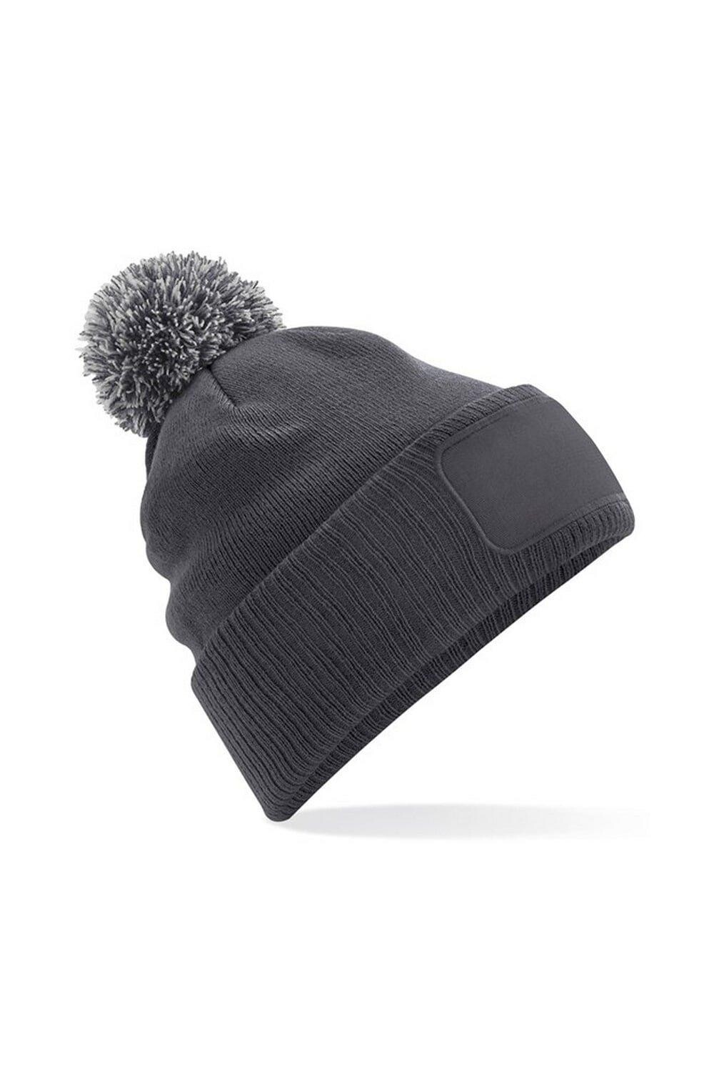 Шапка с нашивкой Snowstar Beechfield, серый 
Шапка с нашивкой Snowstar Beechfield, серый
