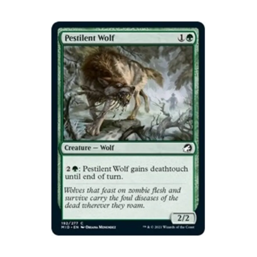 CCG Чумной волк (клавиша C), MTG - Innistrad - Midnight Hunt
CCG Чумной волк (клавиша C), MTG - Innistrad - Midnight Hunt