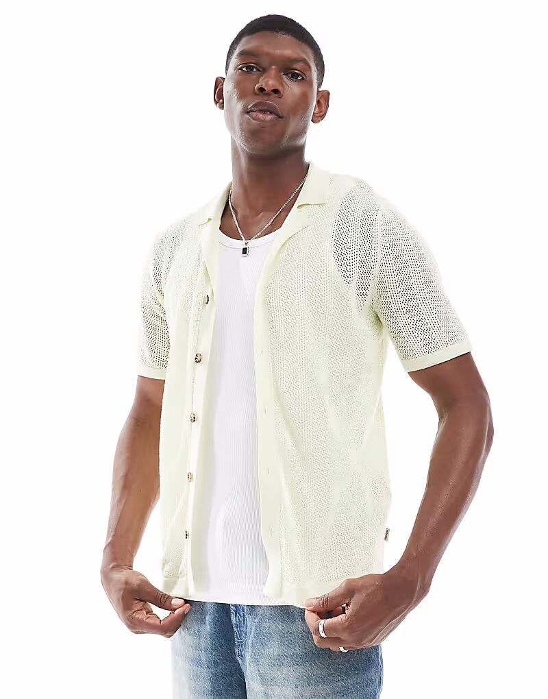 Рубашка ONLY & SONS открытого кроя светло-шалфейного цвета
Рубашка ONLY & SONS открытого кроя светло-шалфейного цвета