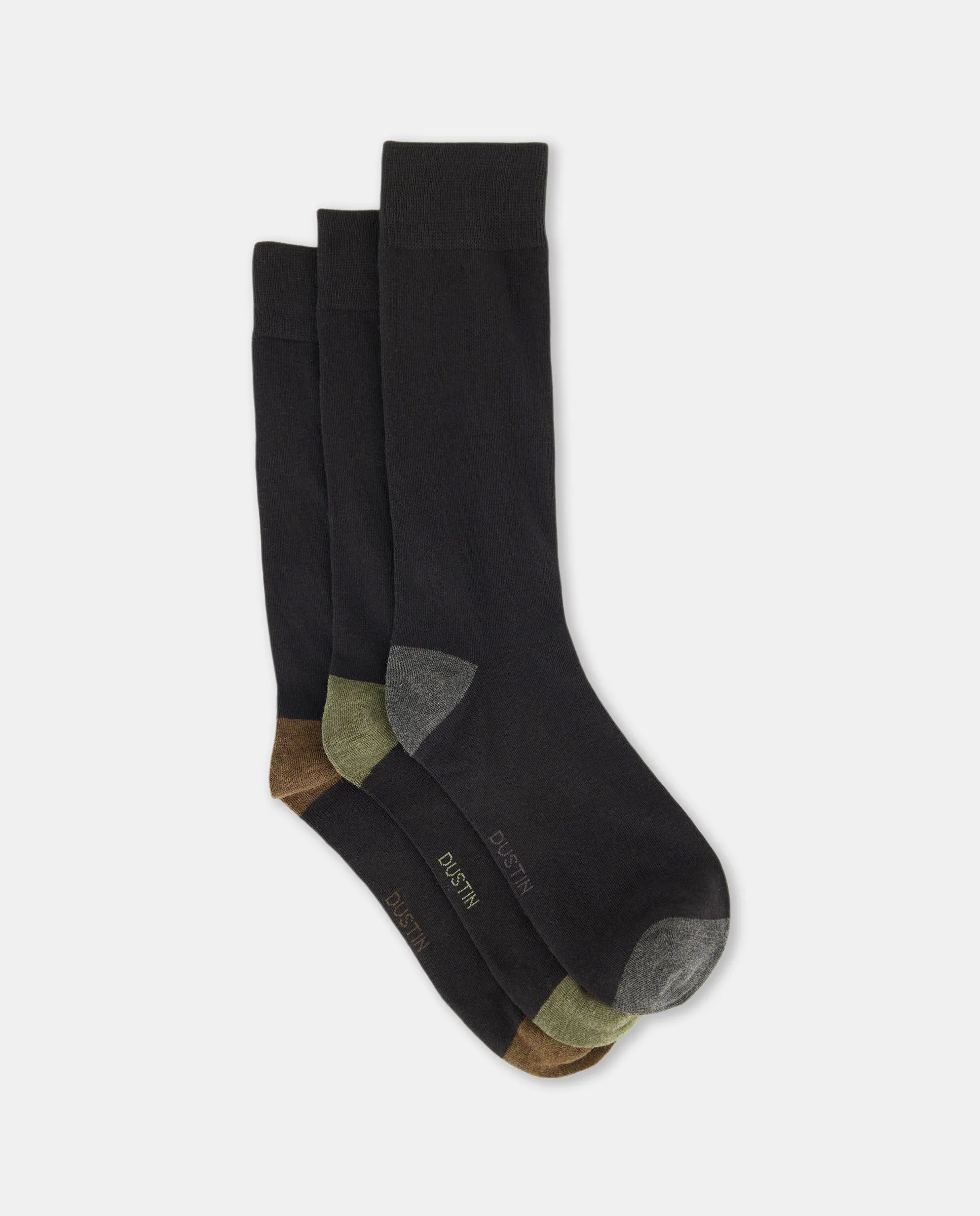 Набор из 3 носков с усиленной пяткой и мыском для мужчин Dustin, черный
Набор из 3 носков с усиленной пяткой и мыском для мужчин Dustin, черный