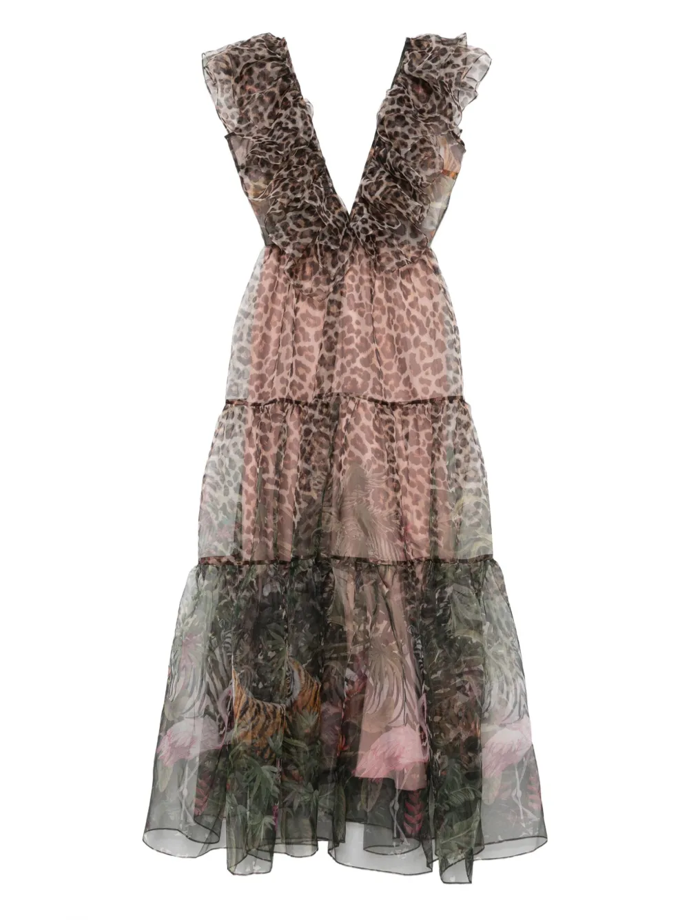 Платье миди с анималистичным принтом и оборками MIAU by Clara Rotescu, коричневый
Платье миди с анималистичным принтом и оборками MIAU by Clara Rotescu, коричневый