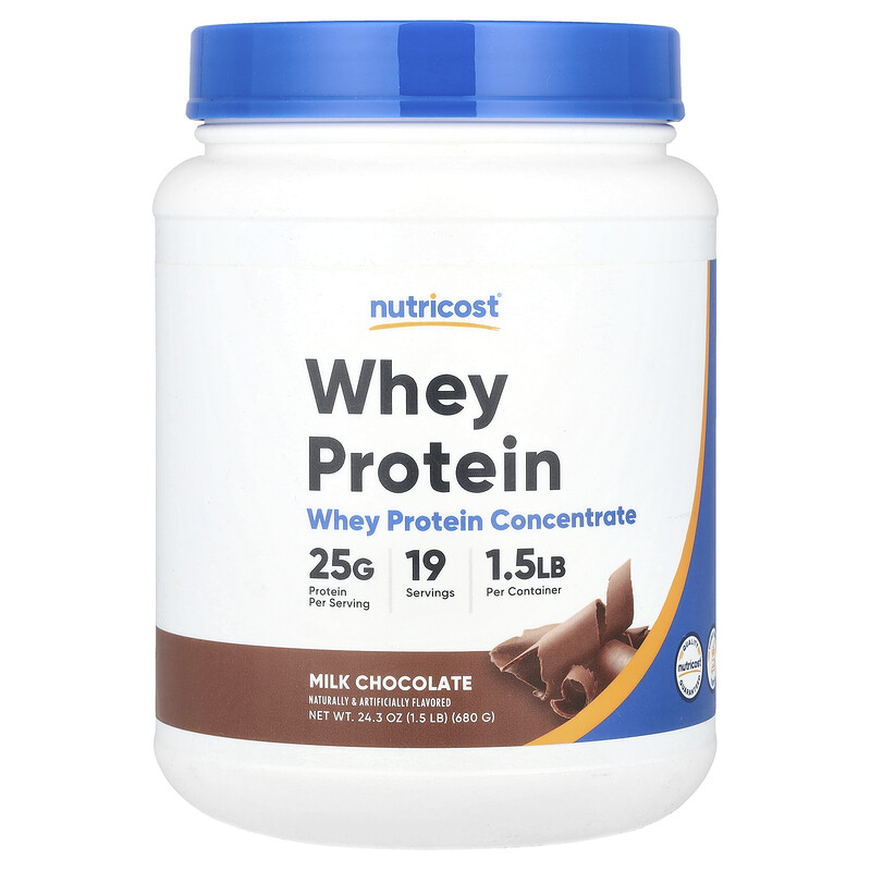Nutricost, Концентрат сывороточного протеина, молочный шоколад, 680 г (1,5 фунта)
Nutricost, Концентрат сывороточного протеина, молочный шоколад, 680 г (1,5 фунта)