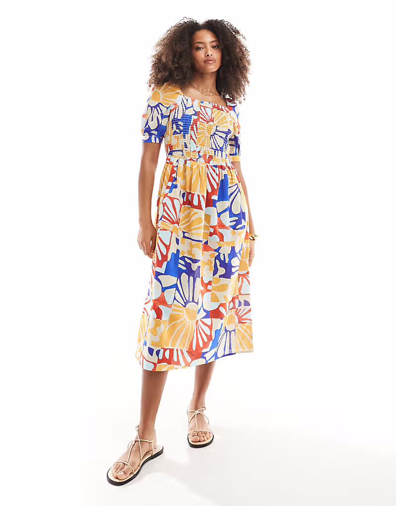 Платье мидакси Native Youth с яркими цветочными рукавами и буфами в многоцветном исполнении
Платье мидакси Native Youth с яркими цветочными рукавами и буфами в многоцветном исполнении