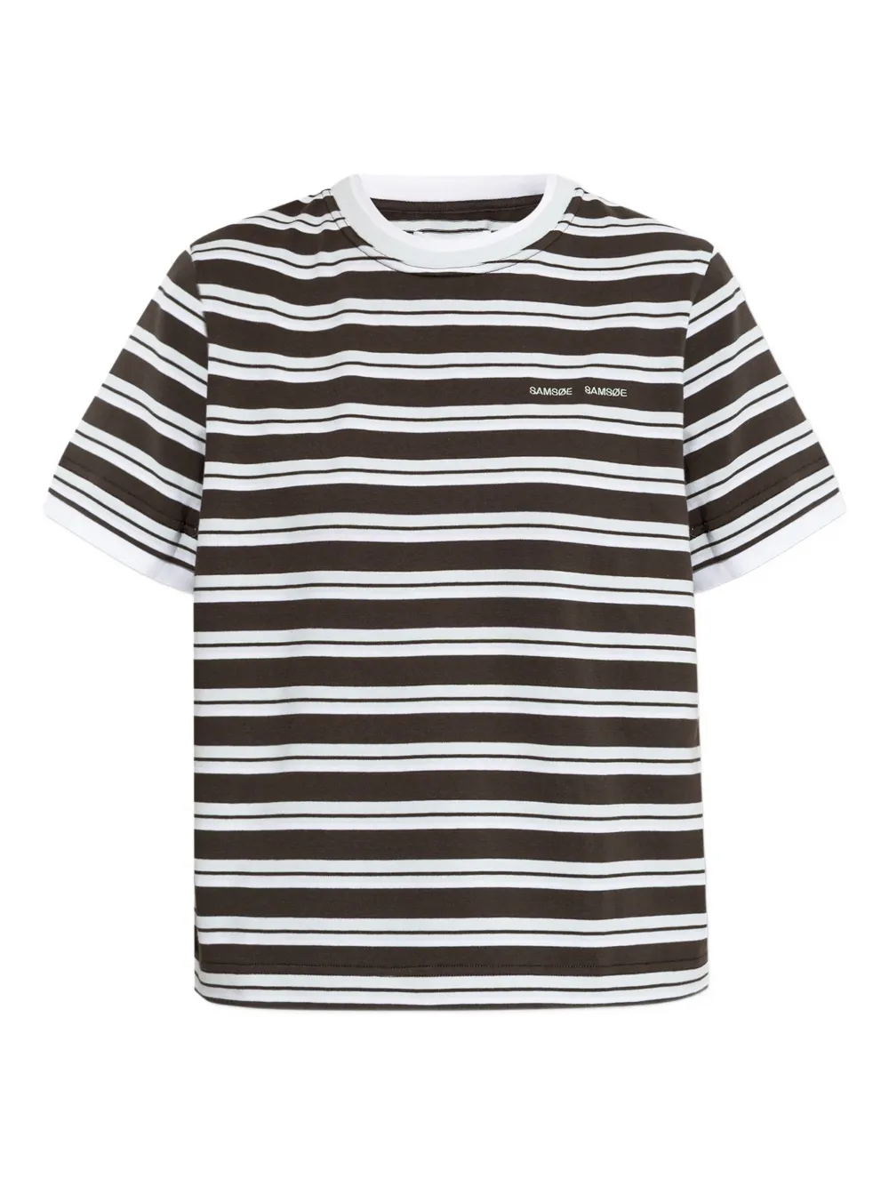 Полосатая футболка с вышитым логотипом SAMSOE SAMSOE, коричневый
Полосатая футболка с вышитым логотипом SAMSOE SAMSOE, коричневый