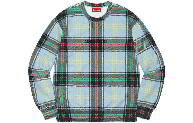 Толстовка Supreme Plaid в клетку, синий 
Толстовка Supreme Plaid в клетку, синий
