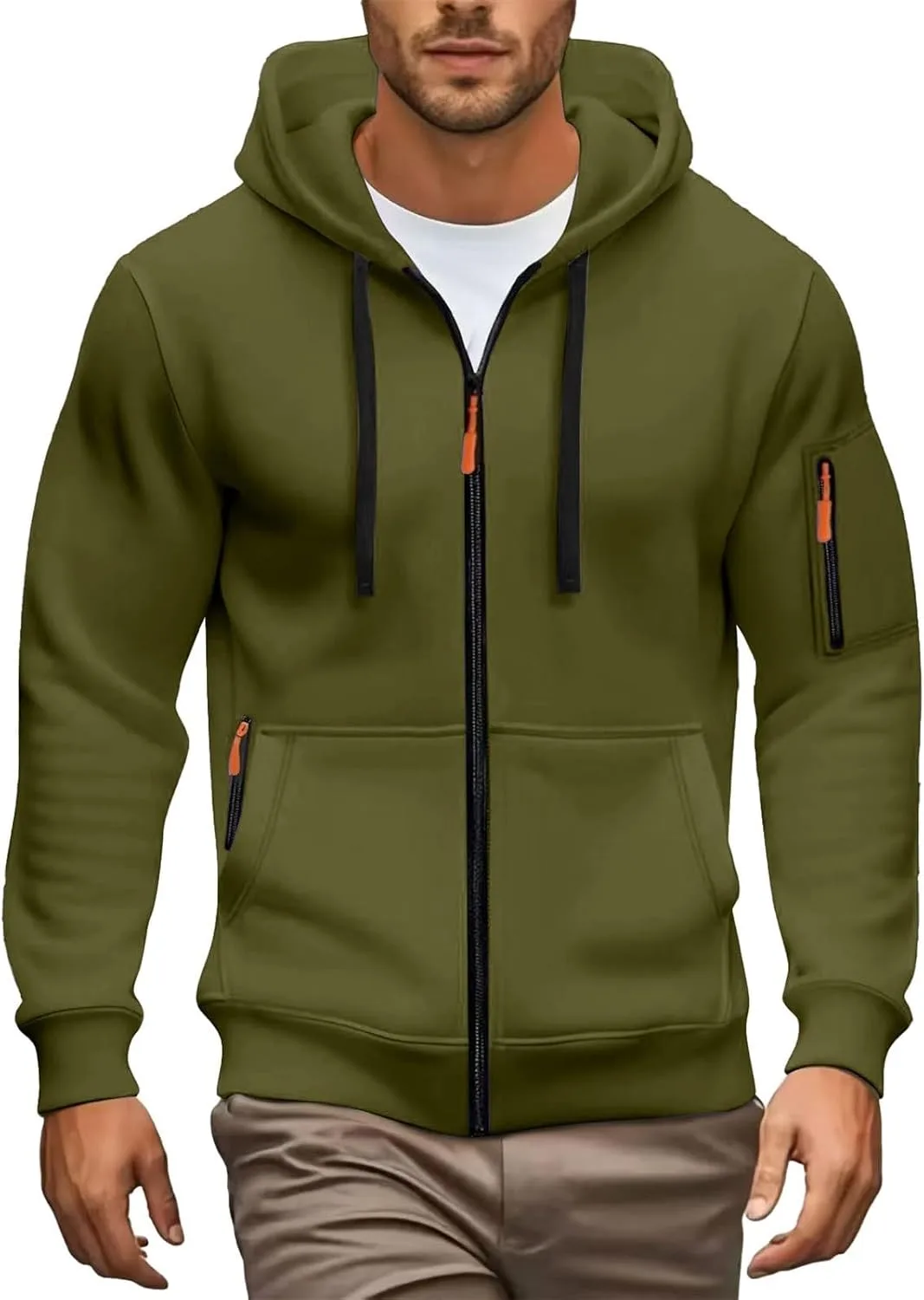 Мужская толстовка с молнией Big and Tall Casual с капюшоном
Мужская толстовка с молнией Big and Tall Casual с капюшоном