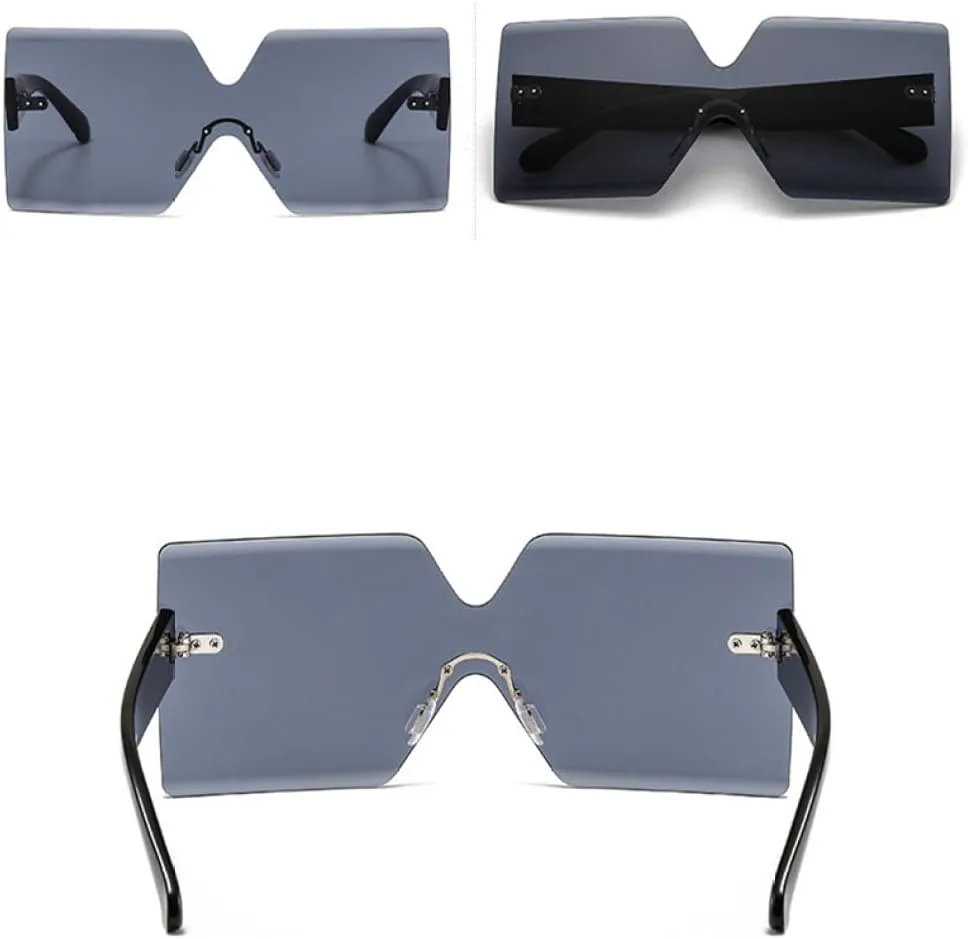 Солнцезащитные очки без оправы для женщин, большие солнцезащитные очки с защитой от УФ-излучения UV400, модные очки для женщин с защитой от УФ-излучения UV400 MTZJH
Солнцезащитные очки без оправы для женщин, большие солнцезащитные очки с защитой от УФ-излучения UV400, модные очки для женщин с защитой от УФ-излучения UV400 MTZJH