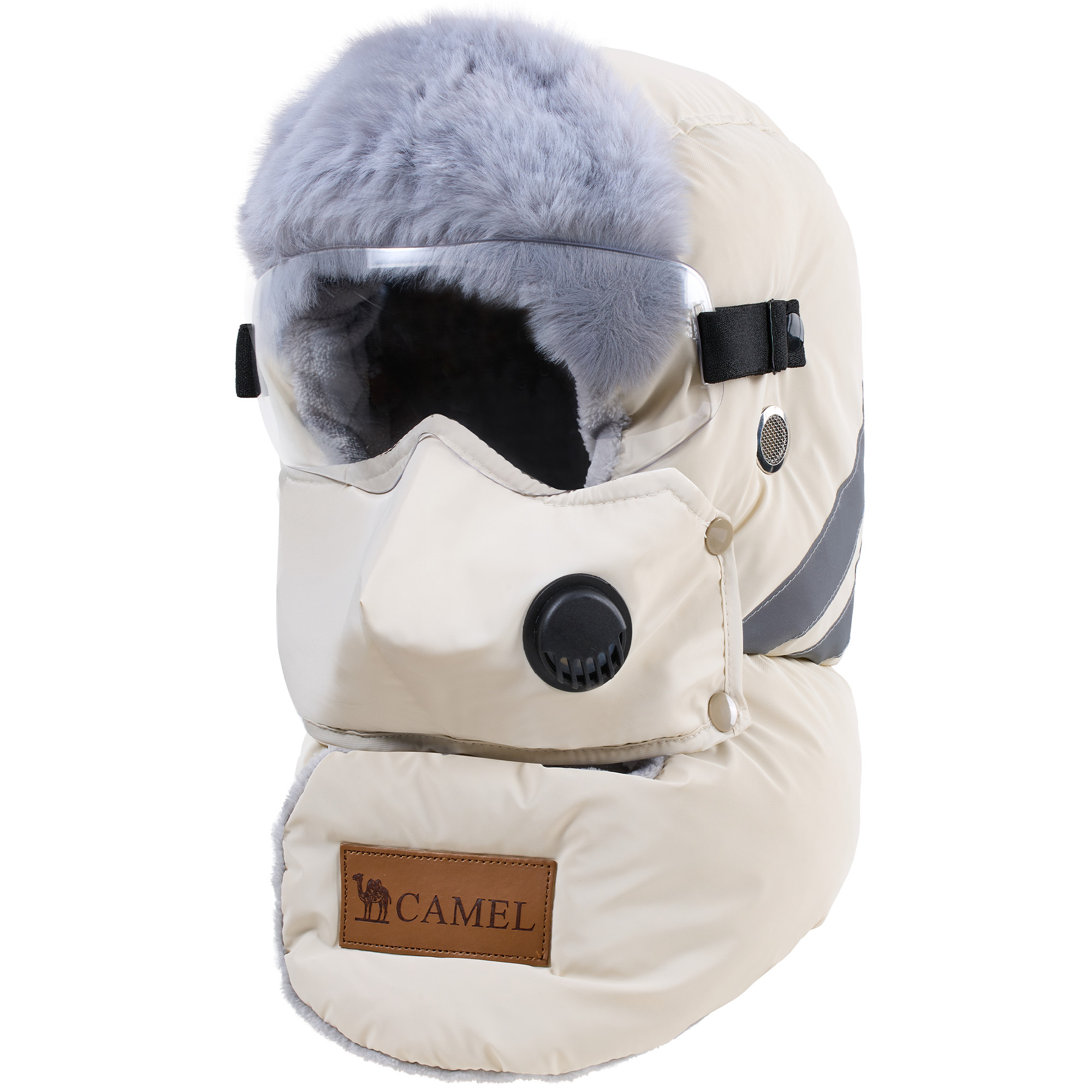 Траппер-шапка из полиэстера Unisex CAMEL, экрю
Траппер-шапка из полиэстера Unisex CAMEL, экрю