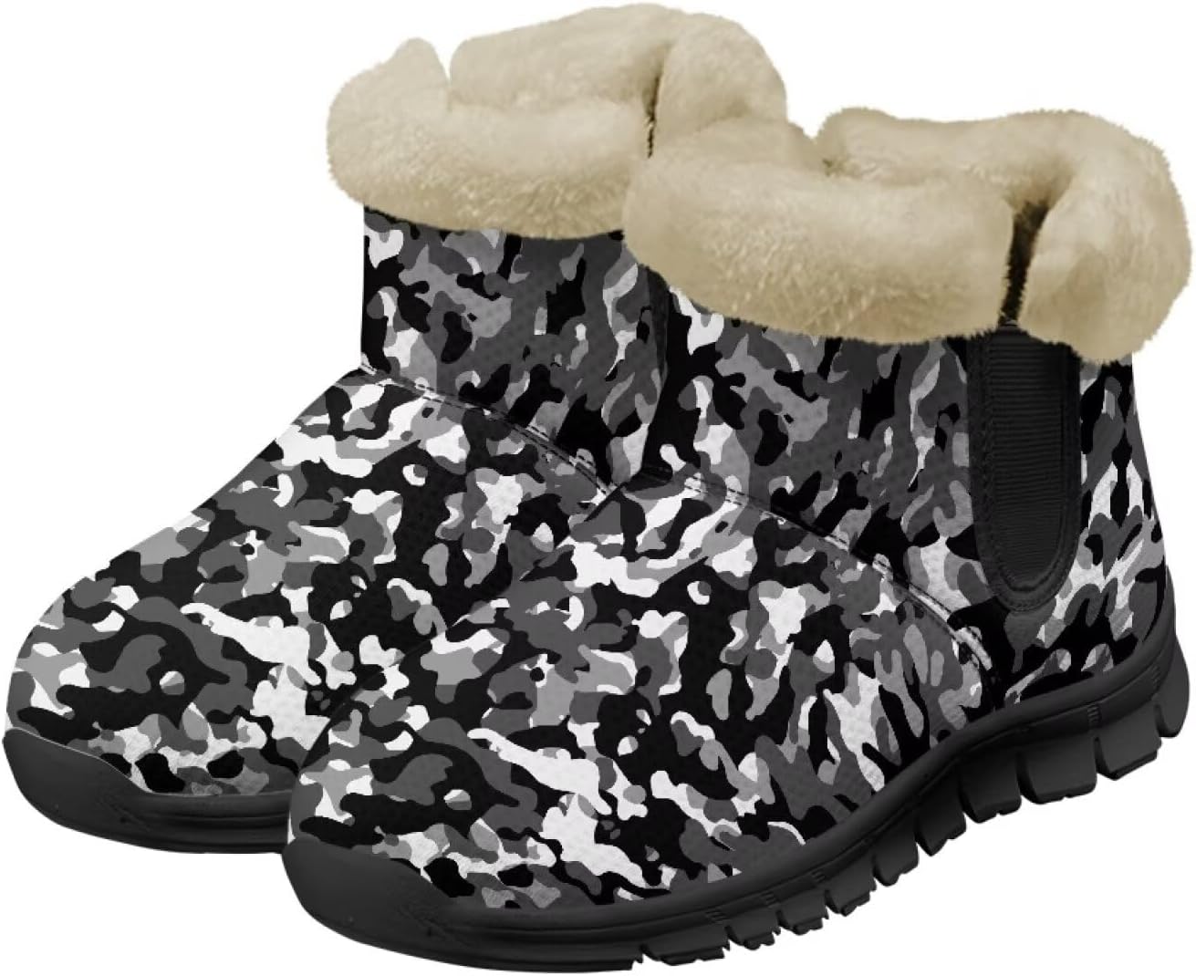 Мужские зимние снегоходные ботинки Qoiuvncy, утепленные мехом, ботильоны с мягкой подкладкой, нескользящие, удобные, с легким надеванием, короткие ботинки для прогулок на улице, размер США 7-13, черный
Мужские зимние снегоходные ботинки Qoiuvncy, утепленные мехом, ботильоны с мягкой подкладкой, нескользящие, удобные, с легким надеванием, короткие ботинки для прогулок на улице, размер США 7-13, черный