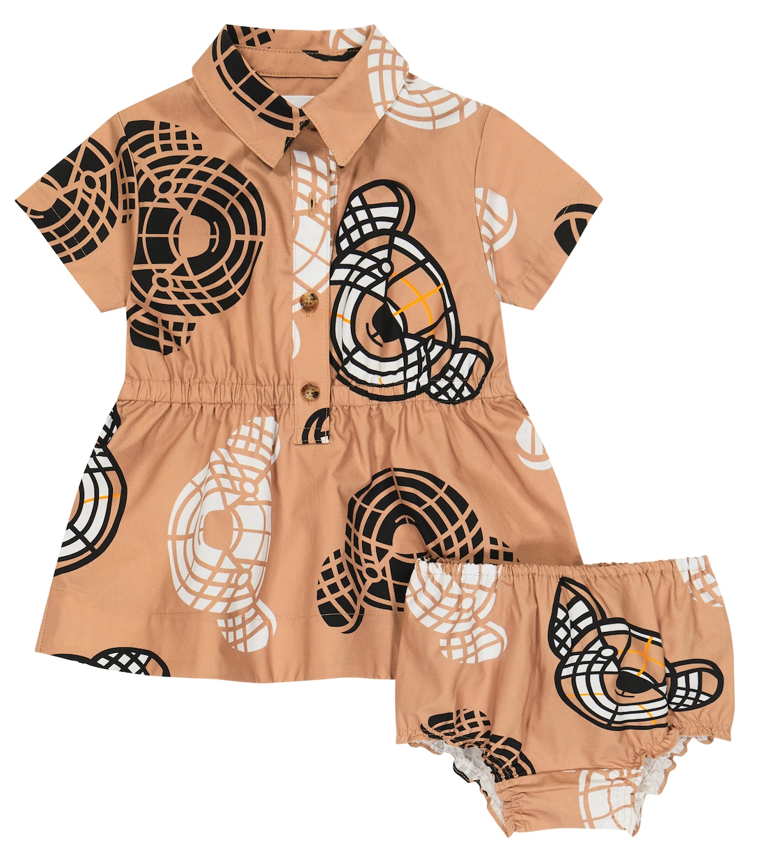 Комплект из платья и панталон Медвежонок Томас Burberry Kids, Archive Beige Ip Pat
Комплект из платья и панталон Медвежонок Томас Burberry Kids, Archive Beige Ip Pat