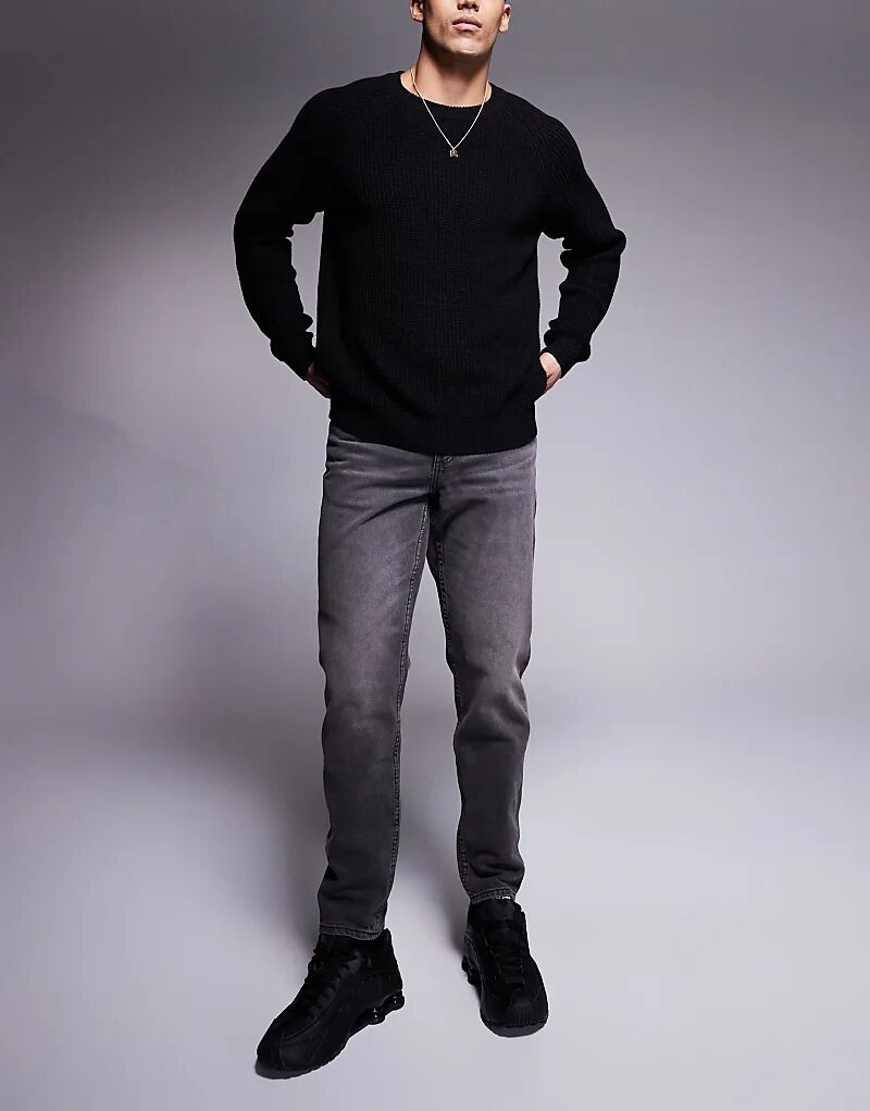 Зауженные джинсы ASOS DESIGN черного цвета с эффектом потертости
Зауженные джинсы ASOS DESIGN черного цвета с эффектом потертости