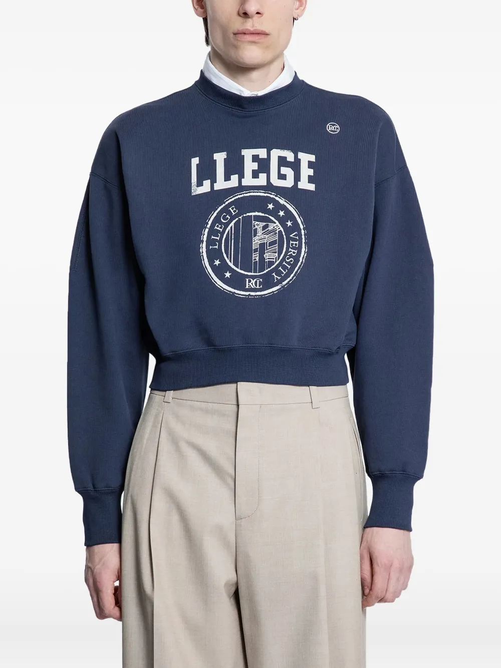 Укороченная толстовка с логотипом Llege Recto, синий
Укороченная толстовка с логотипом Llege Recto, синий