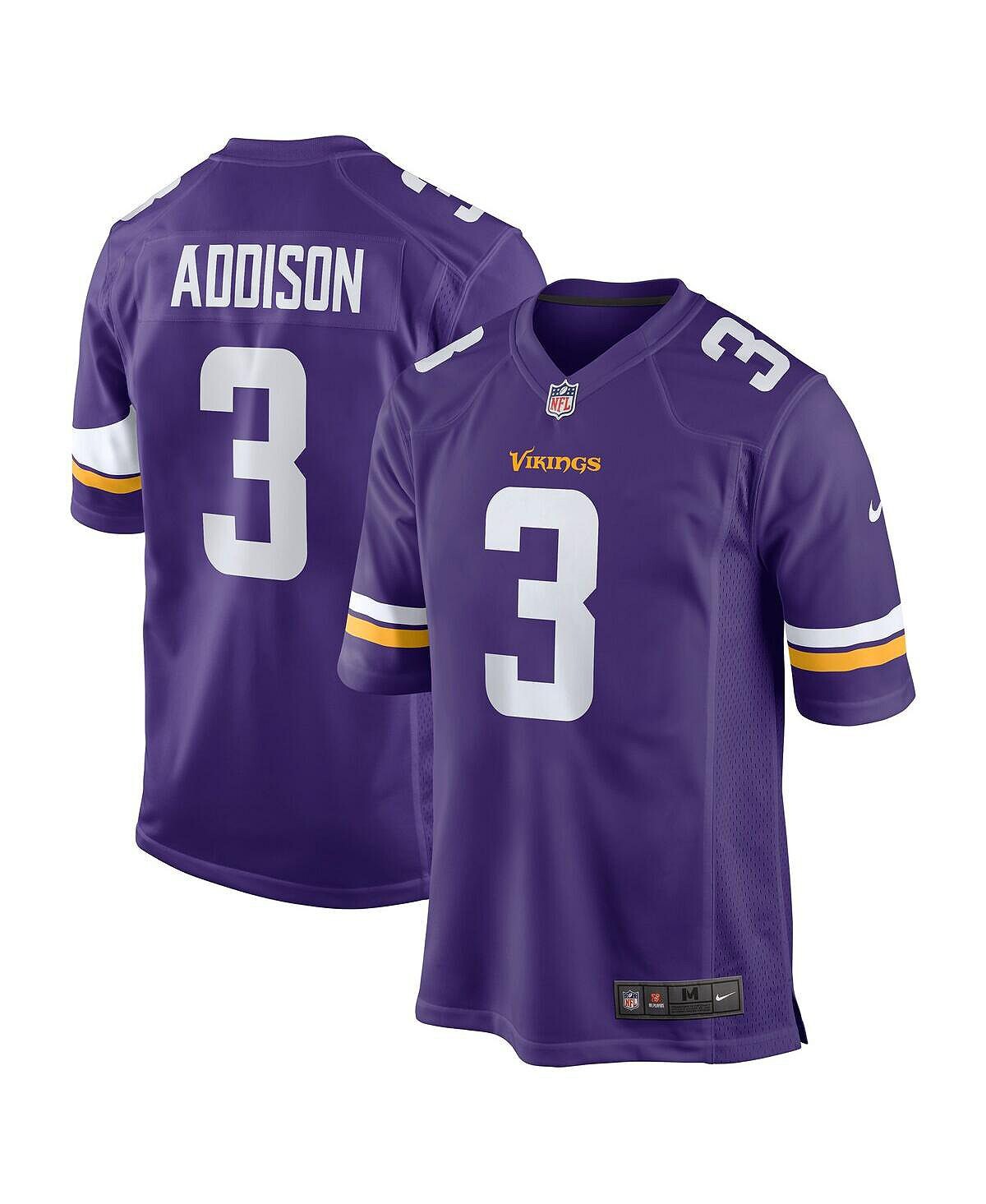 Мужское джерси Jordan Addison Purple Minnesota Vikings первого раунда драфта НФЛ 2023 года Nike
Мужское джерси Jordan Addison Purple Minnesota Vikings первого раунда драфта НФЛ 2023 года Nike