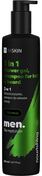 HISKIN Men 3в1 гель для душа, шампунь для волос и бороды Питательный 500 мл
HISKIN Men 3в1 гель для душа, шампунь для волос и бороды Питательный 500 мл