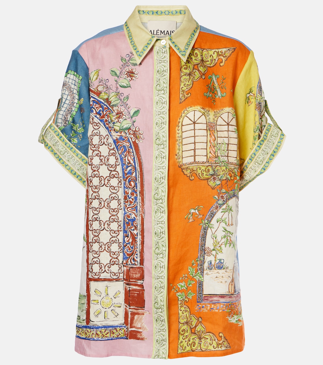 Льняная рубашка с принтом Монте Alémais, разноцветный
Льняная рубашка с принтом Монте Alémais, разноцветный