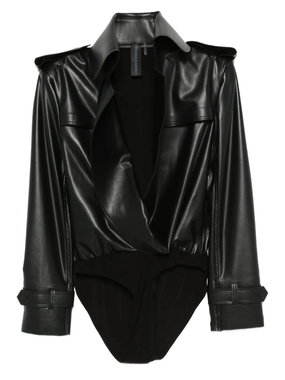 Топ с эполетами Norma Kamali, черный
Топ с эполетами Norma Kamali, черный