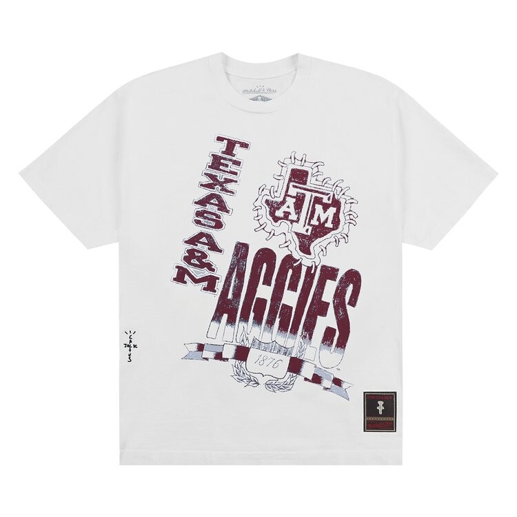 Футболка Cactus Jack By Travis Scott Cactus Jack by Travis Scott x Mitchell & Ness Texas A&M University Handdrawn Tee, белый
Футболка Cactus Jack By Travis Scott Cactus Jack by Travis Scott x Mitchell & Ness Texas A&M University Handdrawn Tee, белый