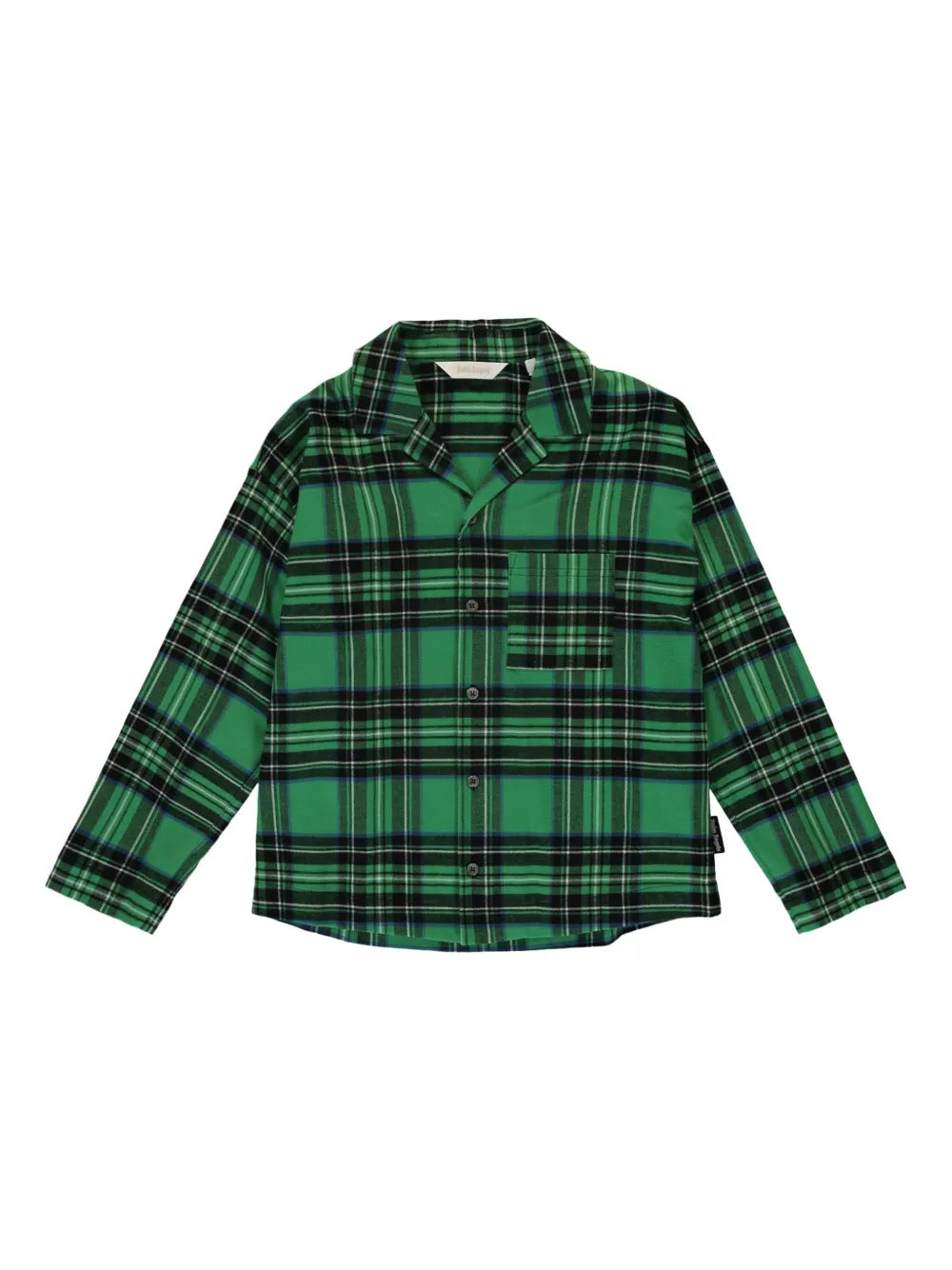 Пижамная рубашка в клетку Palm Angels Kids, зеленый
Пижамная рубашка в клетку Palm Angels Kids, зеленый