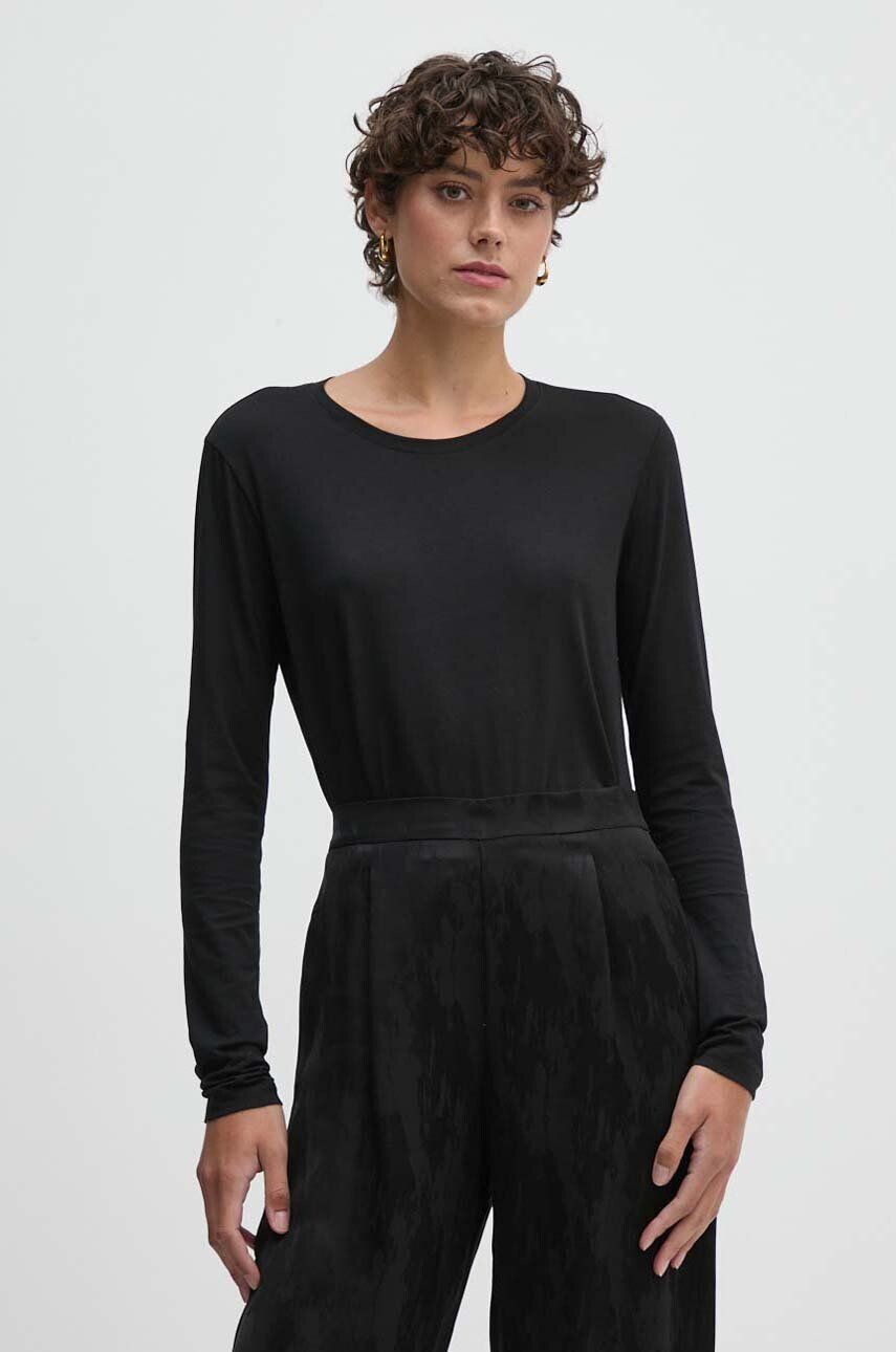 Футболка с длинным рукавом Sisley, черный 
Футболка с длинным рукавом Sisley, черный