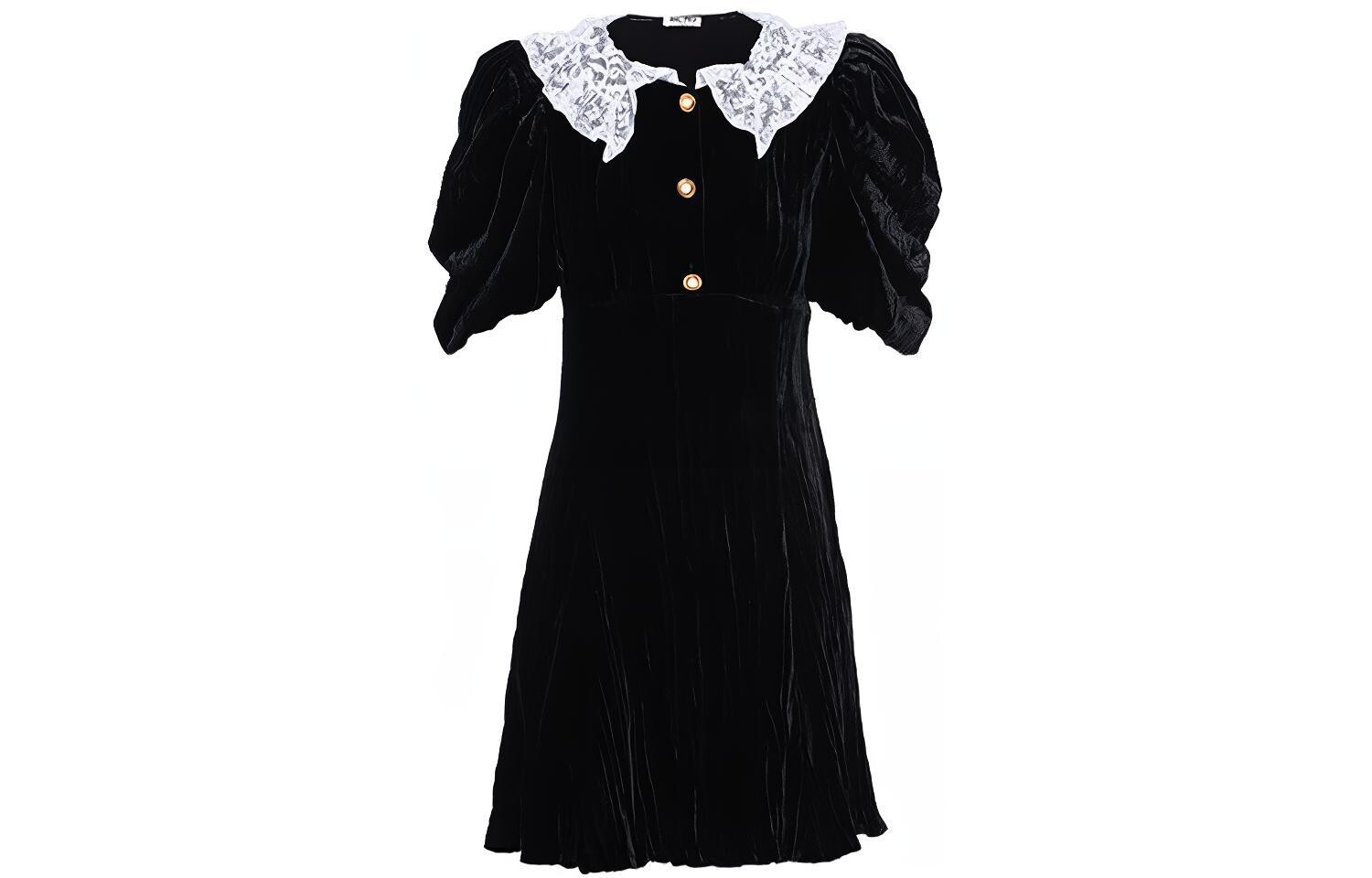 Платье с короткими рукавами женское черное Miu Miu
Платье с короткими рукавами женское черное Miu Miu