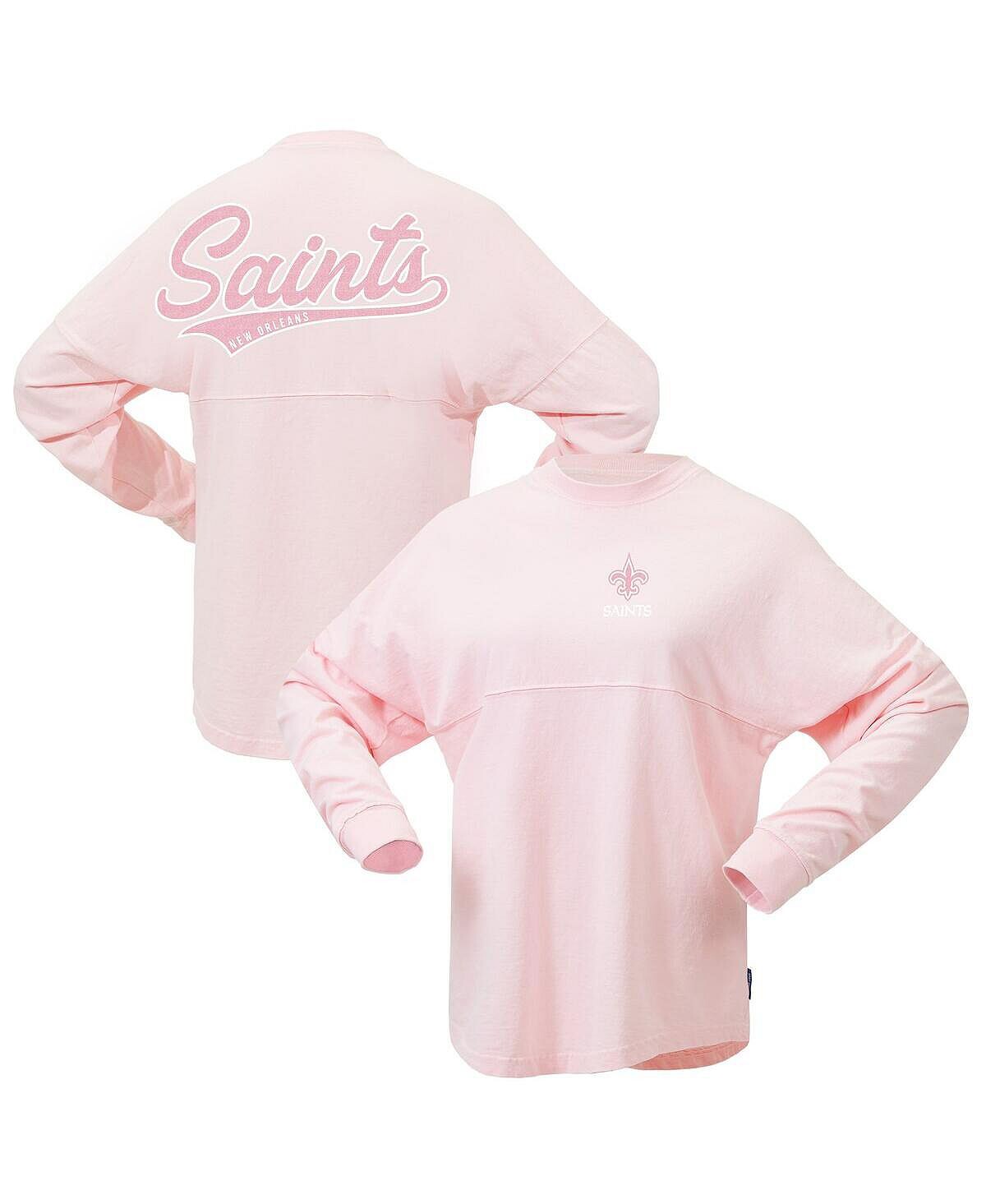 Женская розовая трикотажная футболка с фирменным логотипом New Orleans Saints Millennial Spirit Fanatics, розовый
Женская розовая трикотажная футболка с фирменным логотипом New Orleans Saints Millennial Spirit Fanatics, розовый