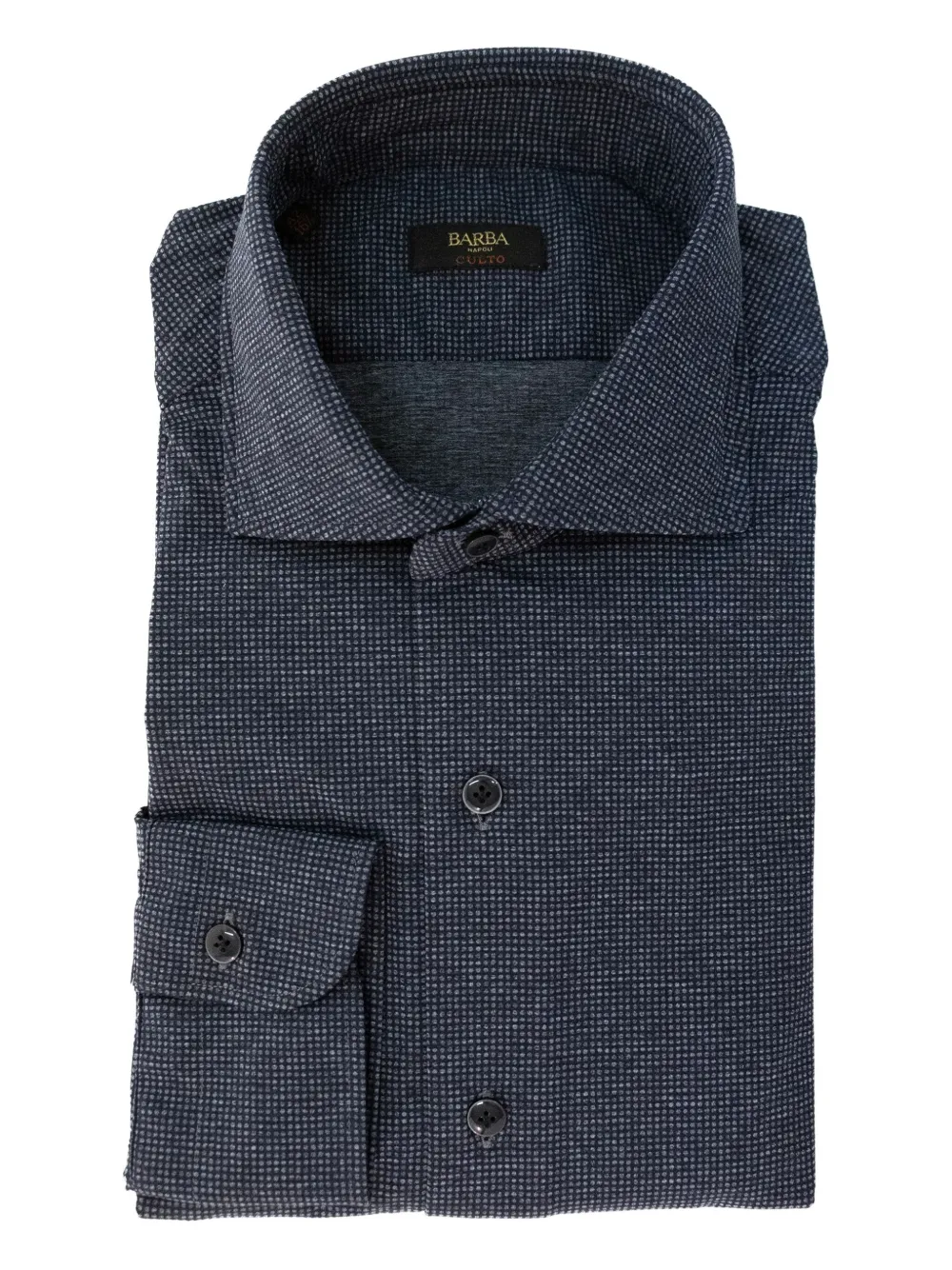 Рубашка в мелкую точку Barba, синий 
Рубашка в мелкую точку Barba, синий