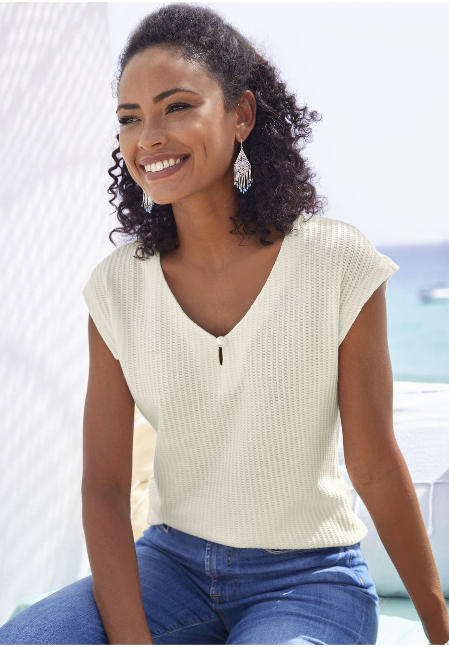 Футболка LASCANA Basic T-shirt, Creme/Beige
Футболка LASCANA Basic T-shirt, Creme/Beige