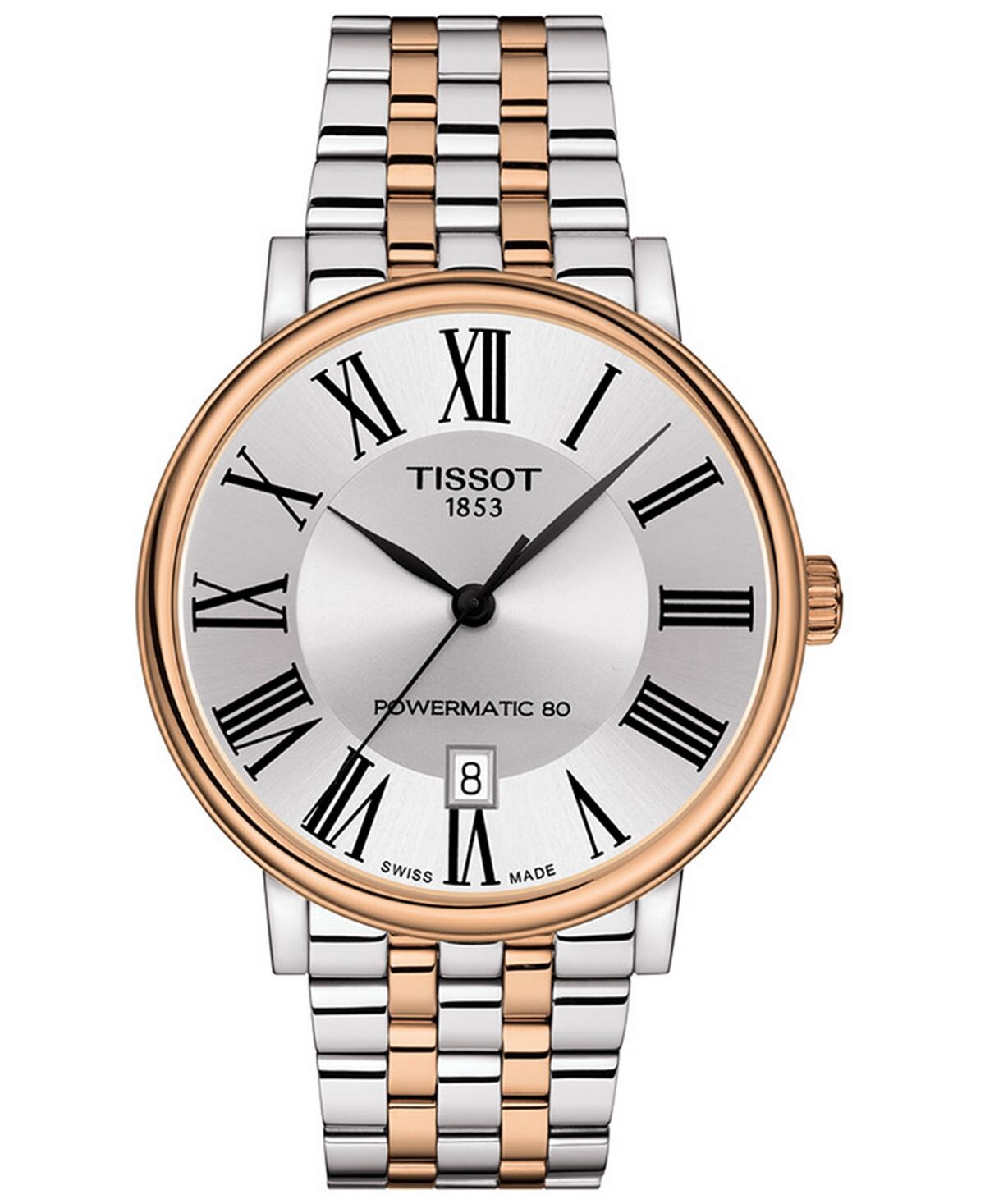 Мужские швейцарские автоматические часы Carson Premium Powermatic 80 с двухцветным браслетом из нержавеющей стали, 40 мм Tissot, Двухцветный, Мужские швейцарские автоматические часы Carson Premium Powermatic 80 с двухцветным браслетом из нержавеющей стали
Мужские швейцарские автоматические часы Carson Premium Powermatic 80 с двухцветным браслетом из нержавеющей стали, 40 мм Tissot, Двухцветный, Мужские швейцарские автоматические часы Carson Premium Powermatic 80 с двухцветным браслетом из нержавеющей стали