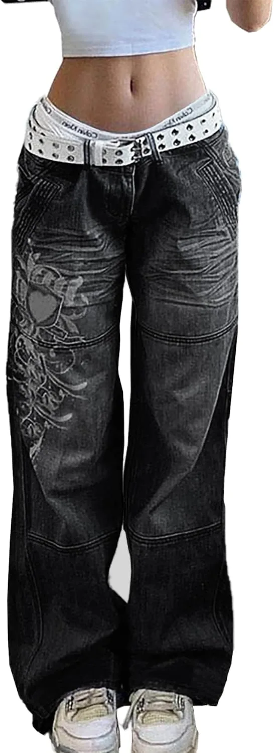 Женские джинсы Xineicy с низкой посадкой, широкие, в стиле карго, с рисунком в виде сердечек
Женские джинсы Xineicy с низкой посадкой, широкие, в стиле карго, с рисунком в виде сердечек