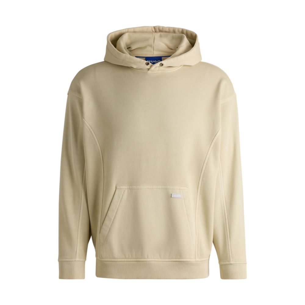 Толстовка с капюшоном из хлопчатобумажной махры с винтажными люверсами HUGO, бежевый
Толстовка с капюшоном из хлопчатобумажной махры с винтажными люверсами HUGO, бежевый