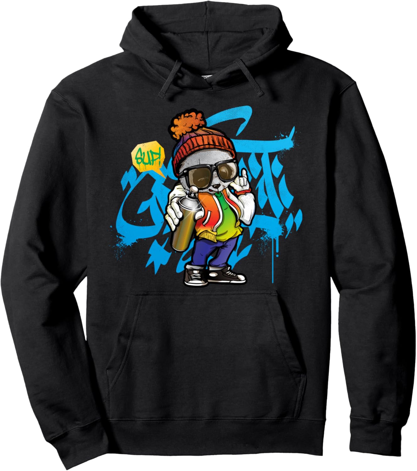 Худи с принтом Граффити-панда Urban Streetwear, черный
Худи с принтом Граффити-панда Urban Streetwear, черный