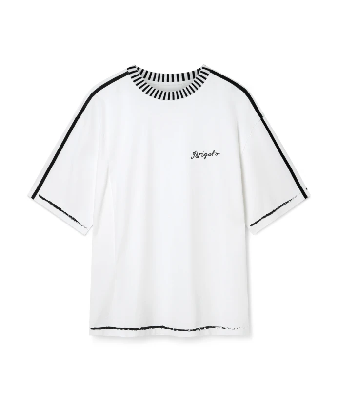 Футболка со свободным кроем и швом Axel Arigato, белый
Футболка со свободным кроем и швом Axel Arigato, белый