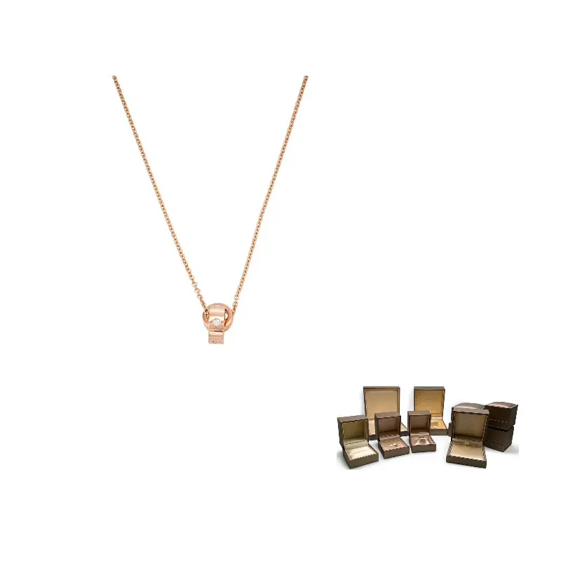 BVLGARI Серия 18k розовое золото с 5 бриллиантами ожерелье unisex
BVLGARI Серия 18k розовое золото с 5 бриллиантами ожерелье unisex