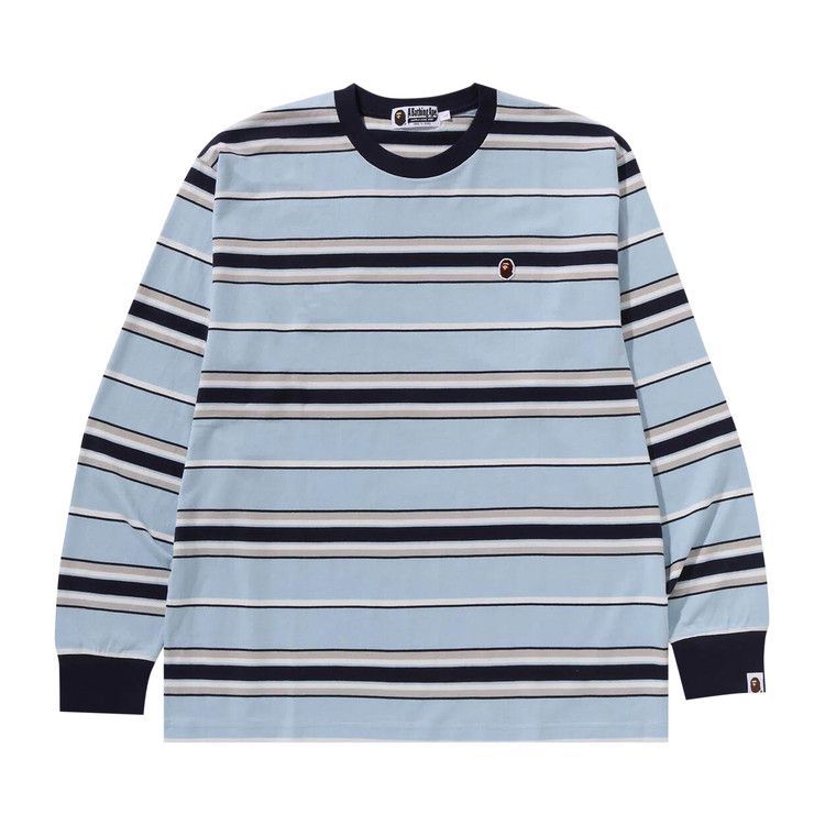 Футболка BAPE Ape Head One Point Stripe Relaxed Fit Long-Sleeve Tee, Sax
Футболка BAPE Ape Head One Point Stripe Relaxed Fit Long-Sleeve Tee, Sax