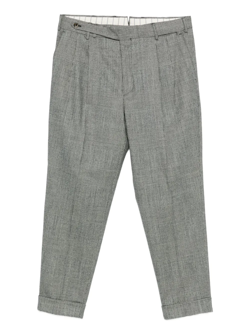 Клетчатые брюки с манжетами Pt Torino, серый
Клетчатые брюки с манжетами Pt Torino, серый