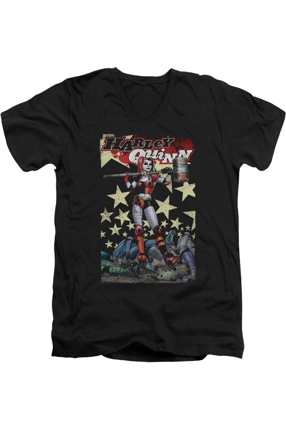 Футболка Batman Quinn One с коротким рукавом и V-образным вырезом для взрослых из премиального хлопка Gildan, черный
Футболка Batman Quinn One с коротким рукавом и V-образным вырезом для взрослых из премиального хлопка Gildan, черный