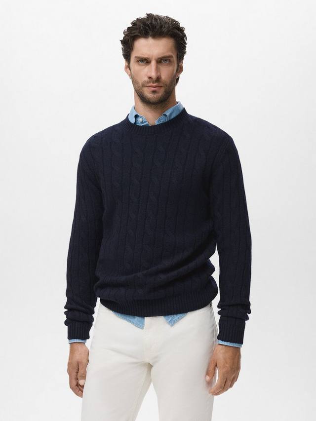 Бимбо шерстяной джемпер с круглым вырезом Mango, Navy
Бимбо шерстяной джемпер с круглым вырезом Mango, Navy