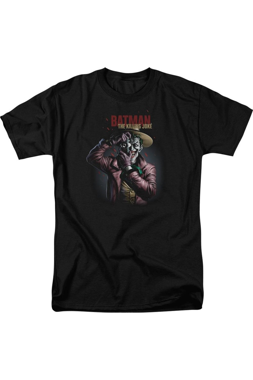 Футболка с коротким рукавом для взрослых Batman Killing Joke Camera Gildan, черный
Футболка с коротким рукавом для взрослых Batman Killing Joke Camera Gildan, черный