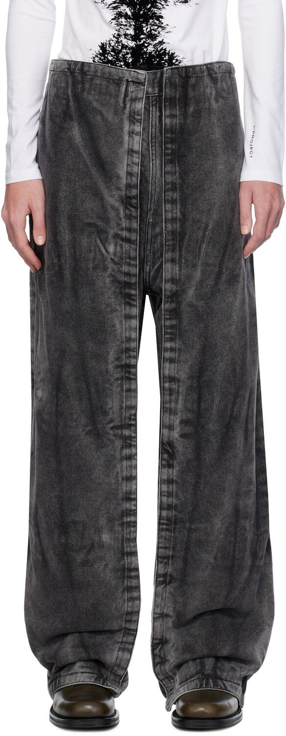 Черные джинсы с липучками Y/Project, Black vertical whiskers
Черные джинсы с липучками Y/Project, Black vertical whiskers