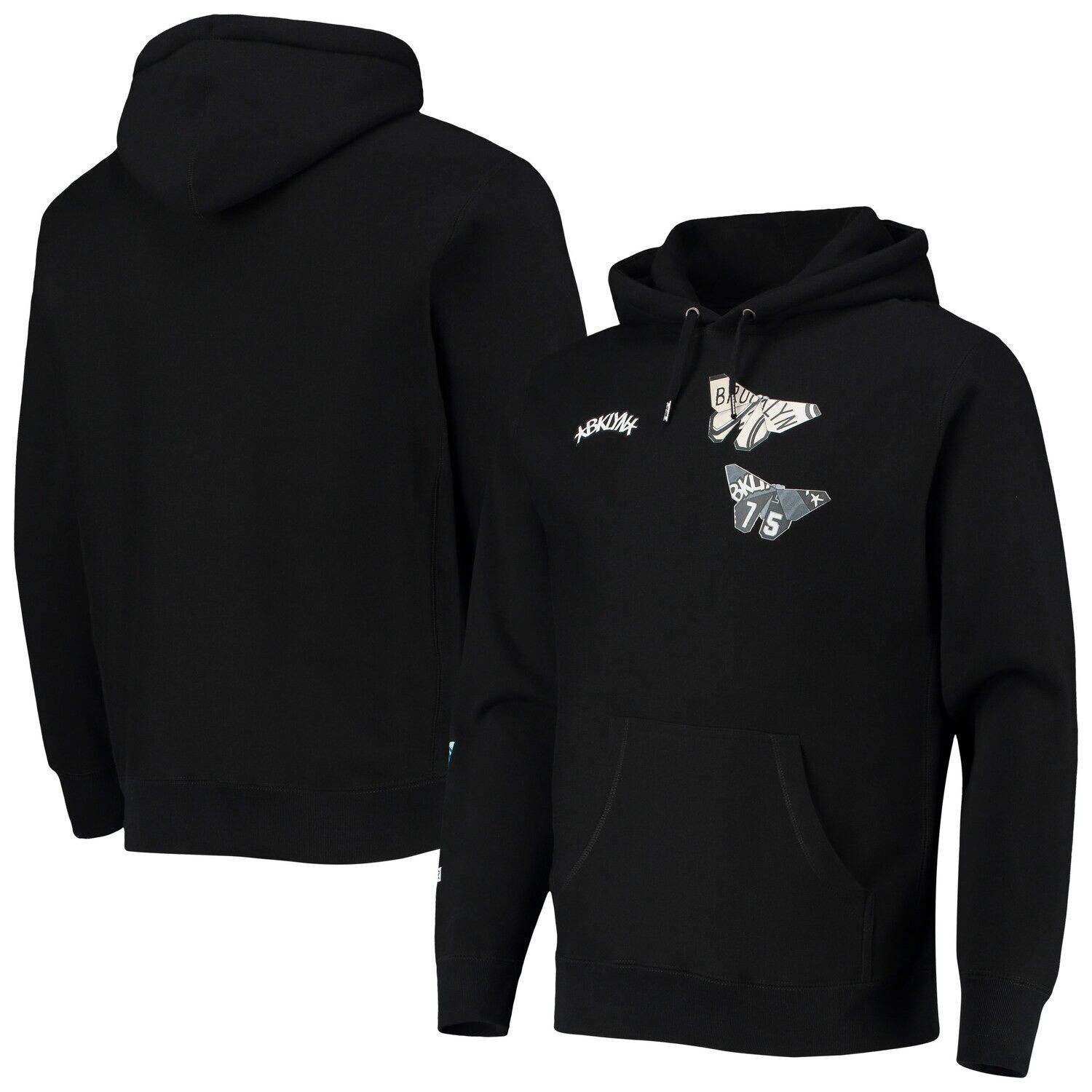 Мужской черный пуловер с капюшоном Brooklyn Nets NBA x Sue Tsai 
Мужской черный пуловер с капюшоном Brooklyn Nets NBA x Sue Tsai