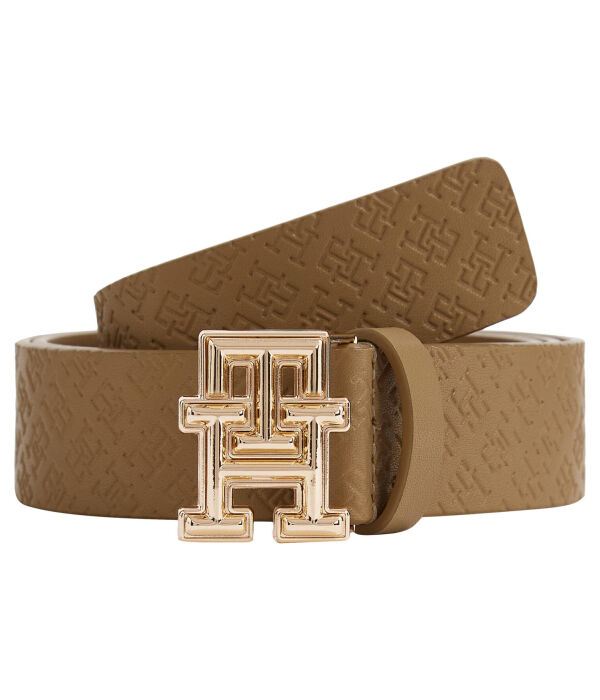 Ремень женский Tommy Hilfiger кожаный с монограммами, бежевый
Ремень женский Tommy Hilfiger кожаный с монограммами, бежевый