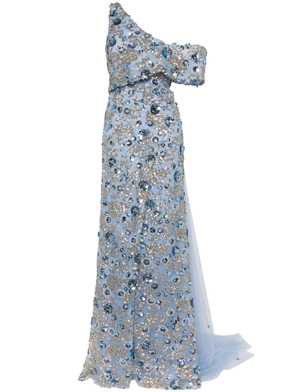 Платье на одно плечо с открытыми плечами Saiid Kobeisy, синий
Платье на одно плечо с открытыми плечами Saiid Kobeisy, синий