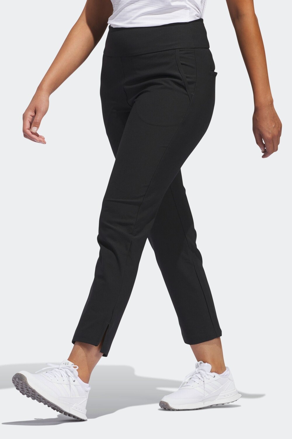 Бежевые однотонные брюки Ultimate365 до щиколотки Adidas Golf, черный
Бежевые однотонные брюки Ultimate365 до щиколотки Adidas Golf, черный