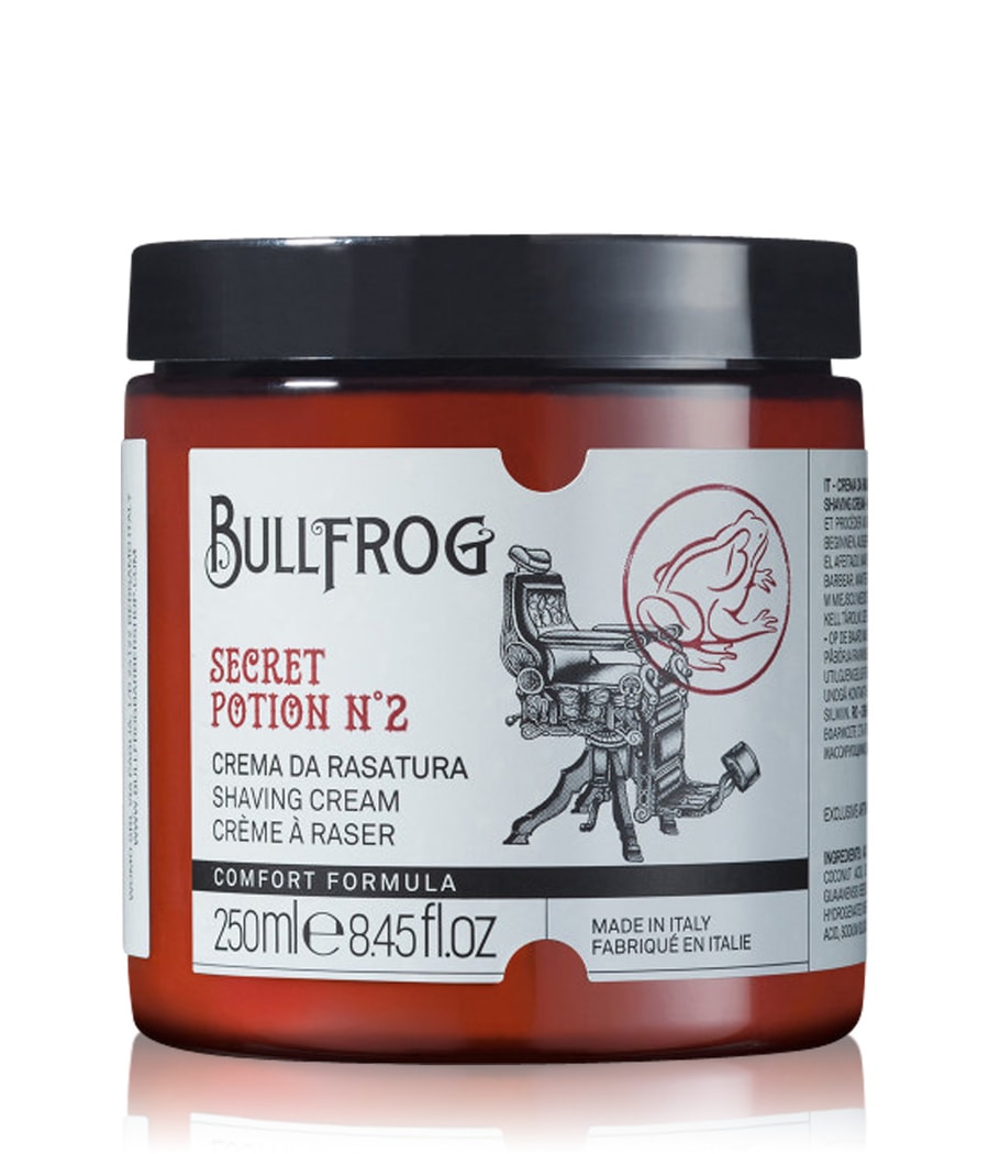 Крем для бритья BULLFROG Secret Potion N.2 Shaving Cream Comfort, 250 ml
Крем для бритья BULLFROG Secret Potion N.2 Shaving Cream Comfort, 250 ml