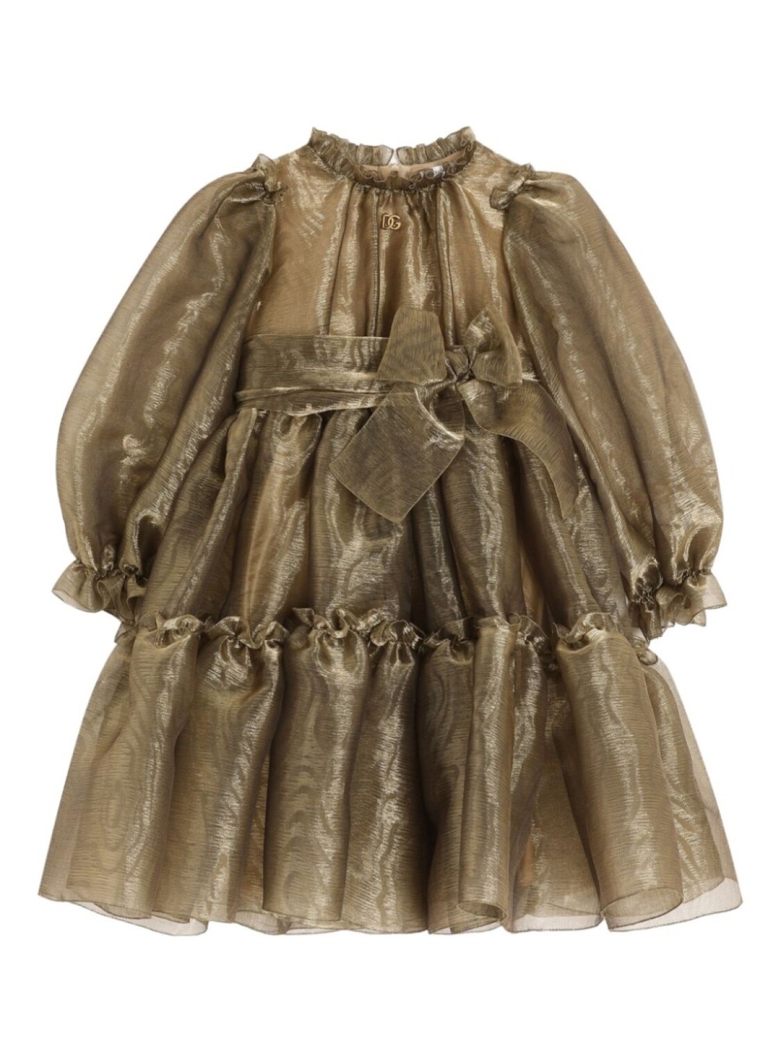 Платье с муаровым эффектом Dolce & Gabbana Kids, золотой
Платье с муаровым эффектом Dolce & Gabbana Kids, золотой