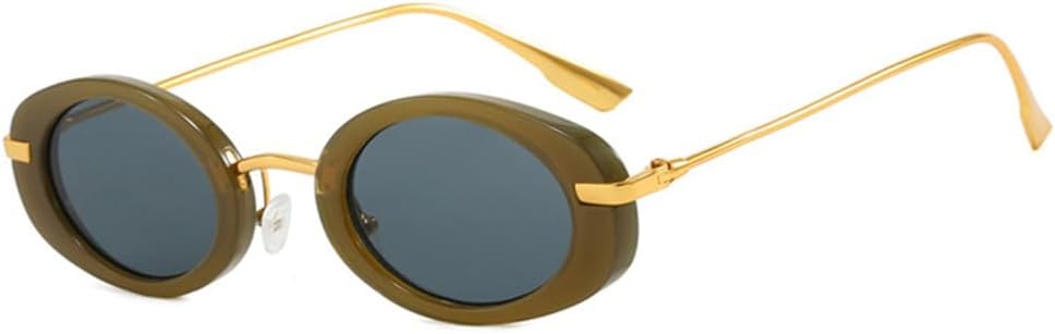 Ретро-солнцезащитные очки овальной формы для женщин, модные солнцезащитные очки с градиентным переходом цвета, мужские солнцезащитные очки с защитой от УФ-излучения UV400 UJNHGQ, Green Gray
Ретро-солнцезащитные очки овальной формы для женщин, модные солнцезащитные очки с градиентным переходом цвета, мужские солнцезащитные очки с защитой от УФ-излучения UV400 UJNHGQ, Green Gray