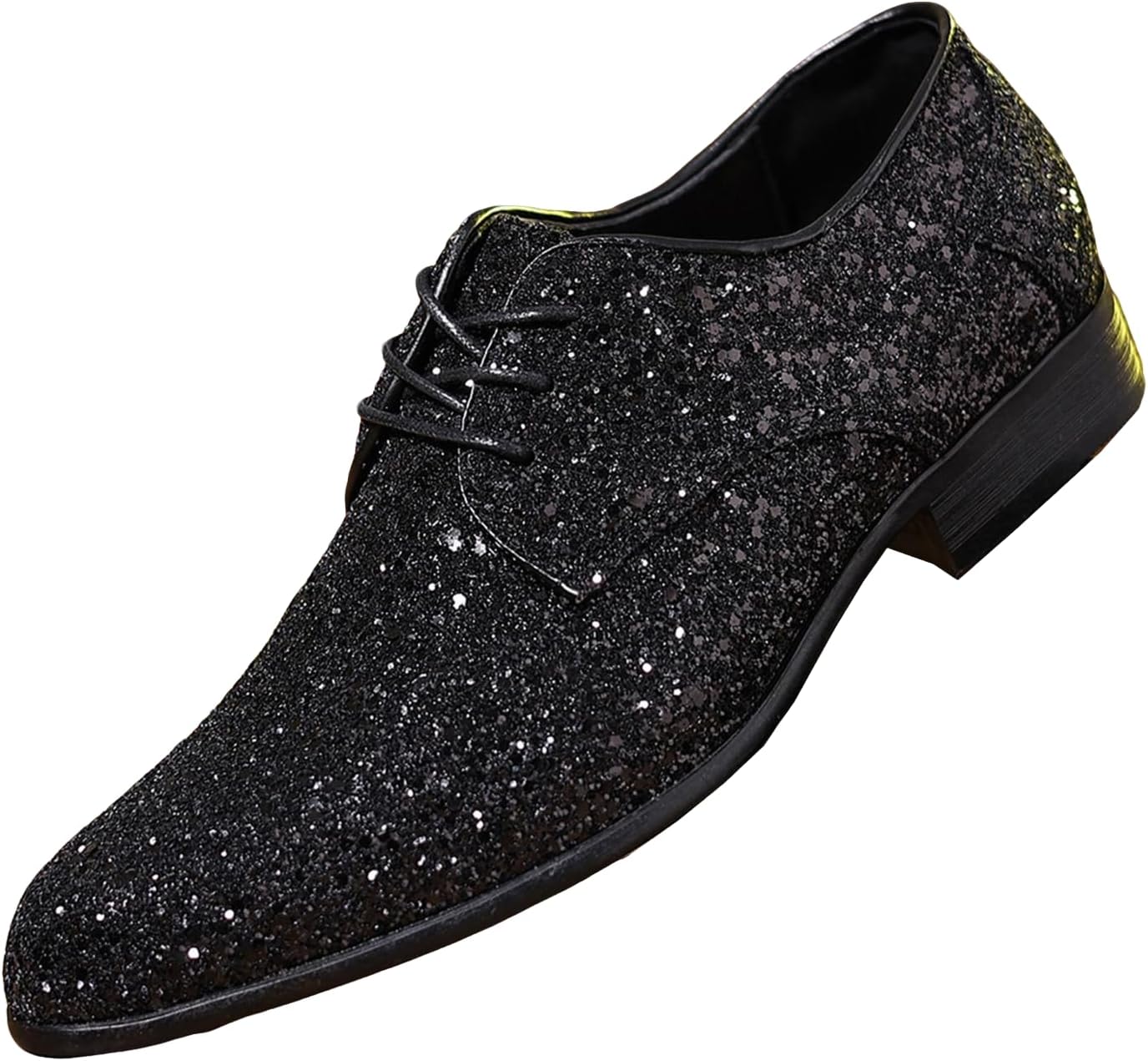 Мужские блестящие туфли Santimon, оксфорды на шнурках, праздничные формальные туфли с блестками для свадьбы, выпускного, сцены, клуба, черный
Мужские блестящие туфли Santimon, оксфорды на шнурках, праздничные формальные туфли с блестками для свадьбы, выпускного, сцены, клуба, черный