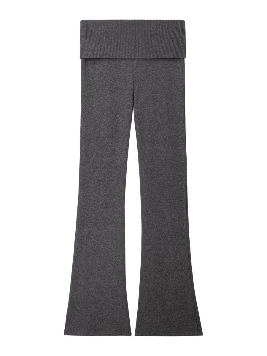 Расклешенные брюки Bershka, антрацит
Расклешенные брюки Bershka, антрацит